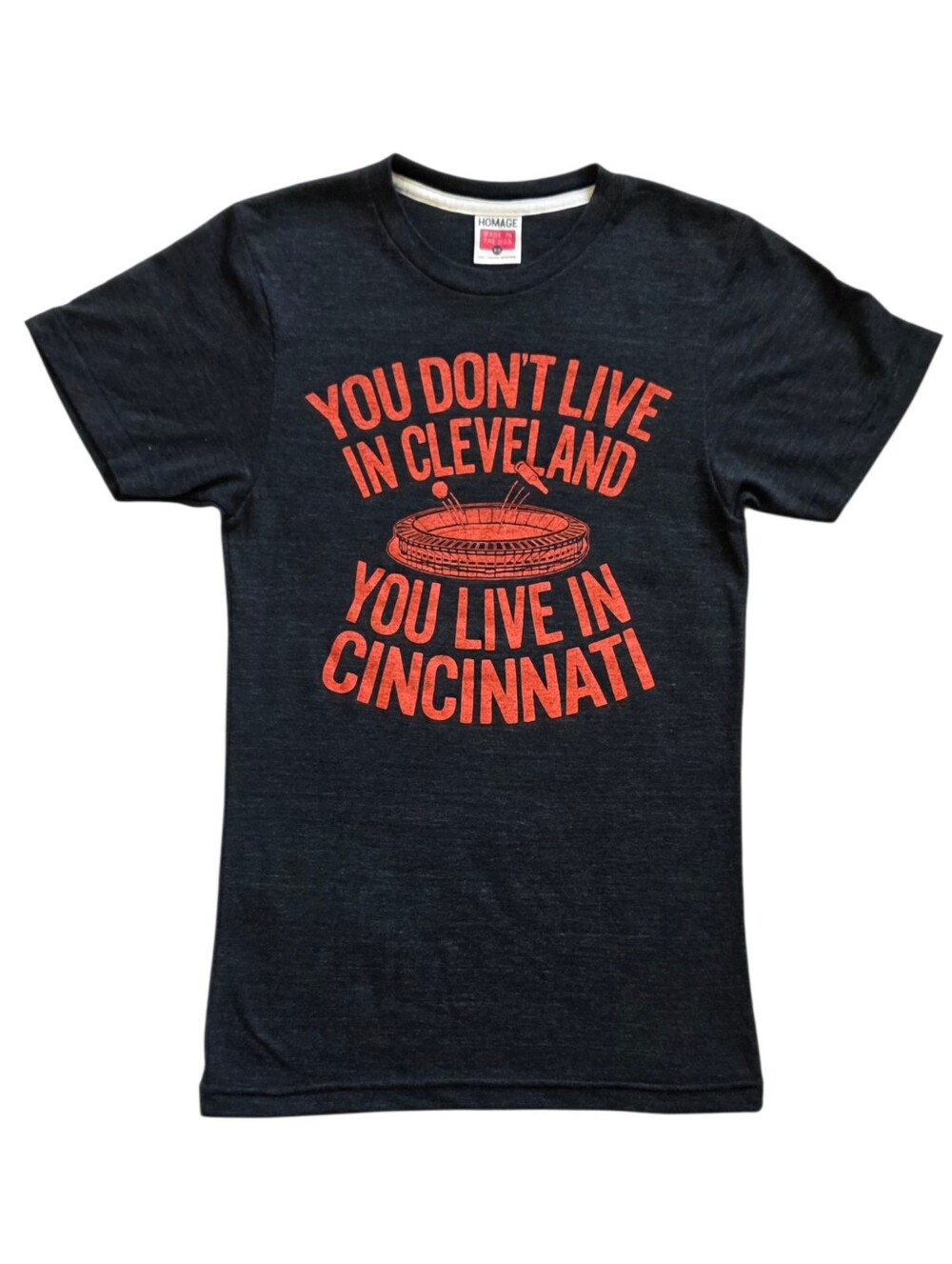 Homage XS Cincinnati Bengals Sam Wyche Quote Tee Shirt Retro Style Extra Small
